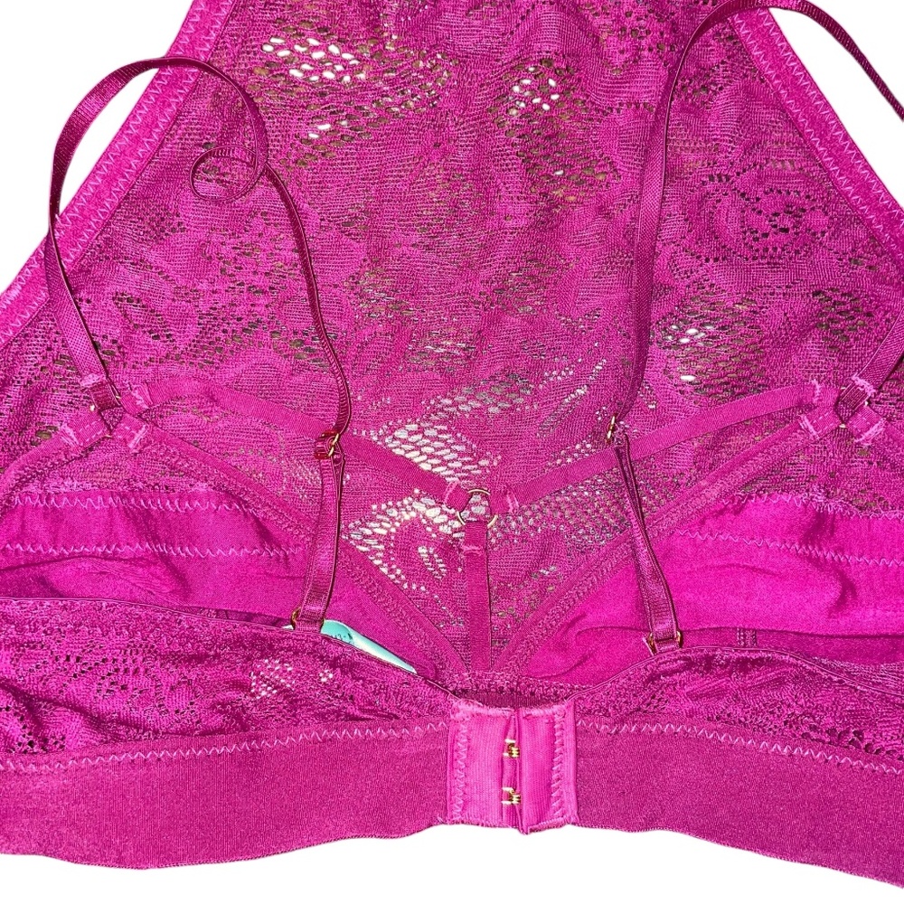 NWT Women's Honeydew Olivia Bralette Huckleberry Lace Bra Sz M - Picture 3 of 6